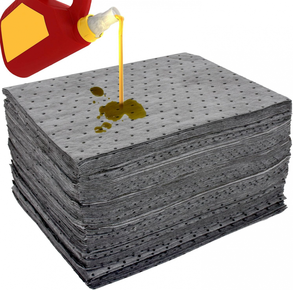 Set 10 Bucăți Lavete Absorbante Profesionale pentru Ulei și Lichide, Dimensiune 50 x 40 cm, Tip Industrial, cu Textură Tip „Hoyuelos”, Ideal pentru Garaje, Service, Ateliere, Zone Tehnice [1]