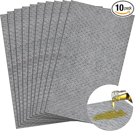 Set 10 Bucăți Lavete Absorbante Profesionale pentru Ulei și Lichide, Dimensiune 50 x 40 cm, Tip Industrial, cu Textură Tip „Hoyuelos”, Ideal pentru Garaje, Service, Ateliere, Zone Tehnice [3]