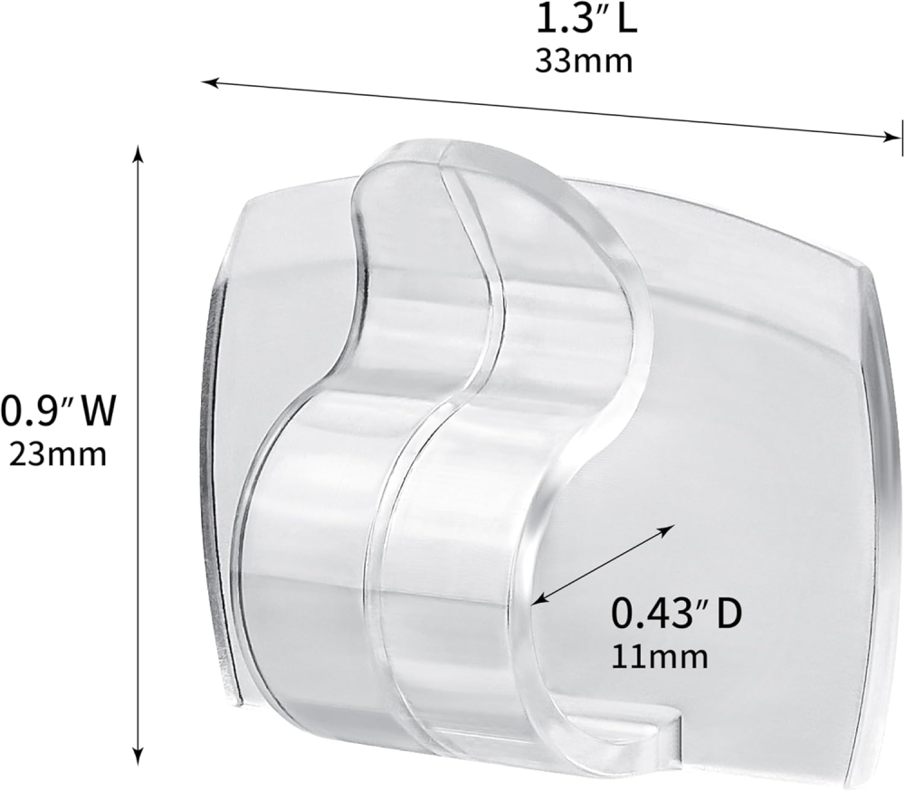 Set clipsuri transparente cu benzi adezive pentru cabluri si lumini fara urme pe perete [2]