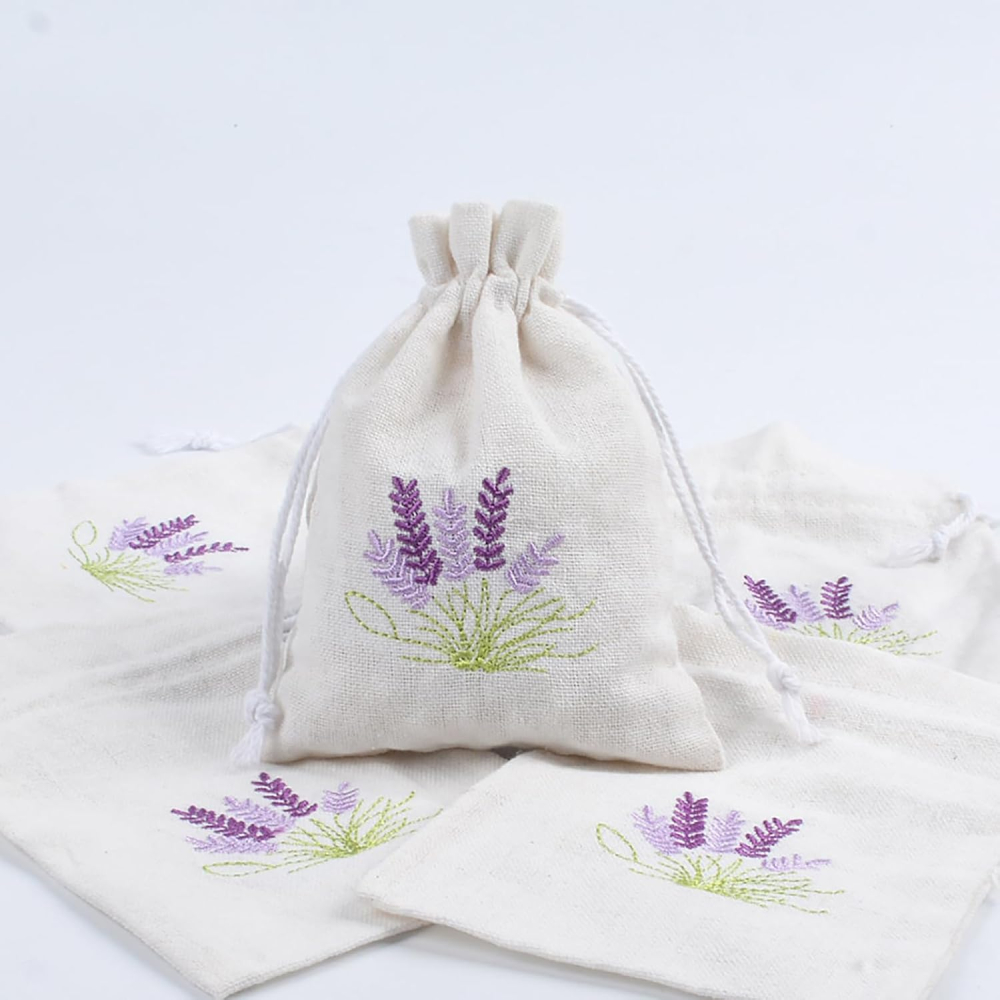 Set 10 saculeti bumbac cu snur reutilizabili – pentru lavanda, bomboane sau bijuterii [1]