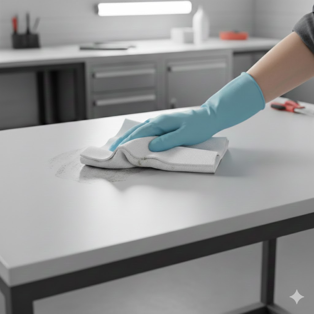 Set 100 Lavete Industriale din Polipropilenă, Impregnate, 30×100 cm, 20 g, Albe [4]