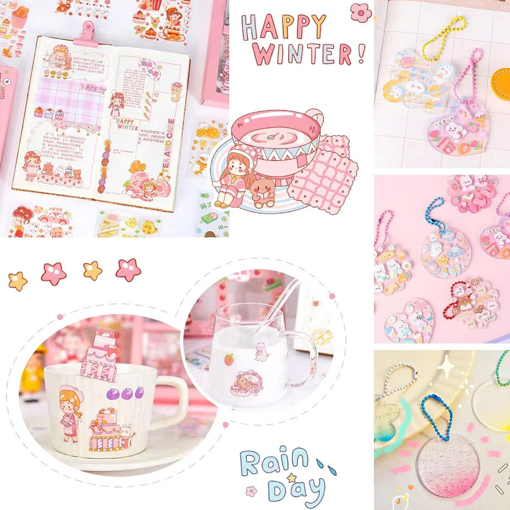 Set 100 Stickere Dragalase si Colorate pentru Jurnal, Scrapbooking si Proiecte DIY [6]