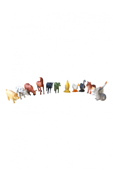 Set 12 figurine animale adomestice,Farm Friends,  4-5 cm [2]