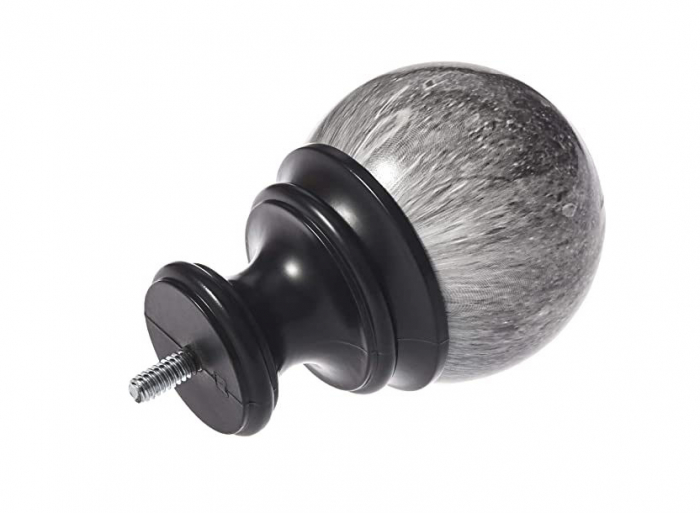 Set 2 capete galerie cu design  bile de marmura, negru, Amazon Basics [2]