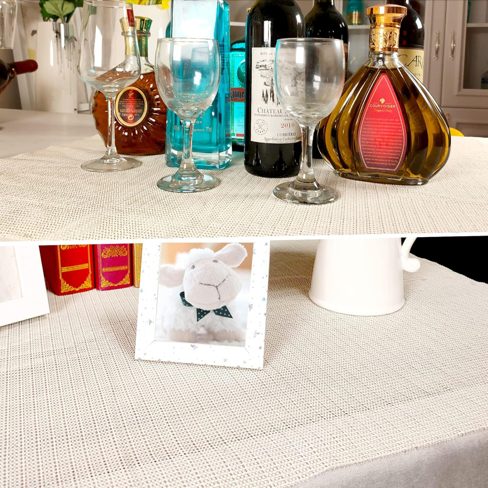 Set 2 Covorașe Antiderapante Lusee 50x80 cm, PVC Decupabil, Protecție Antialunecare pentru Covor, Sertare, Rafturi și Tăvi, Crem [6]