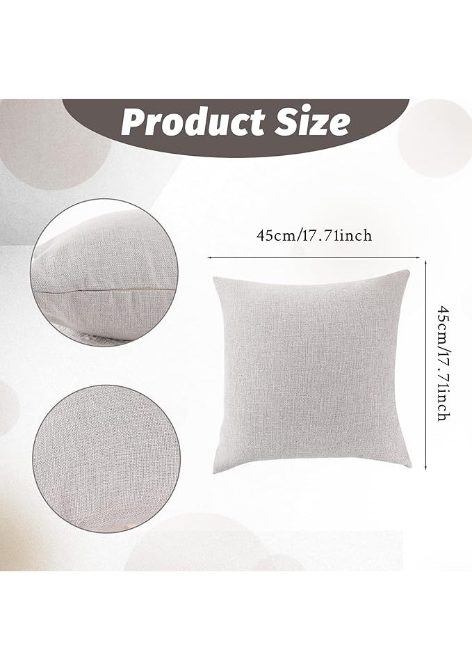 Set 2 fete de perne decorative, culoare gri, 45 x 45 cm, DIVINA VITAE - BJ8J [2]