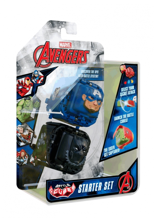 Set 2 figurine de lupta Battle Cubes Avengers, Captain America vs Black Panther [1]