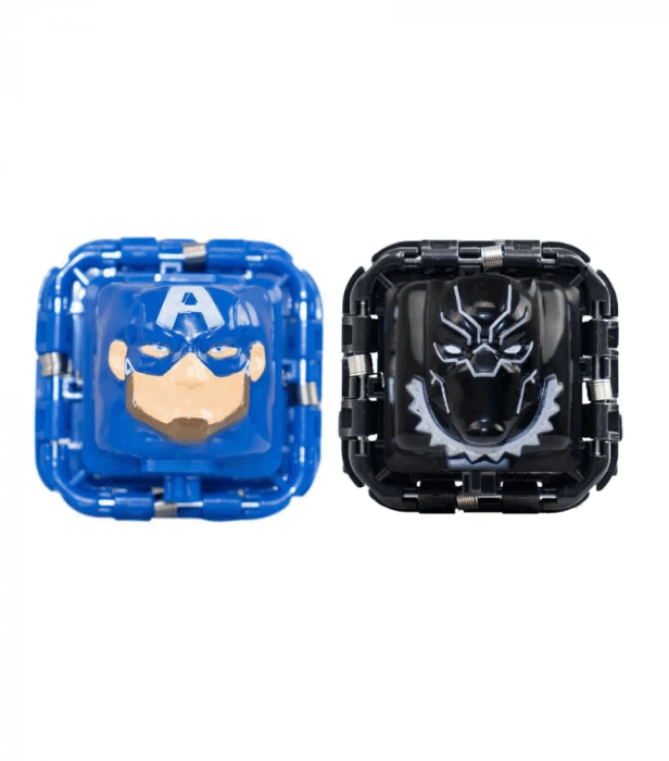 Set 2 figurine de lupta Battle Cubes Avengers, Captain America vs Black Panther [2]