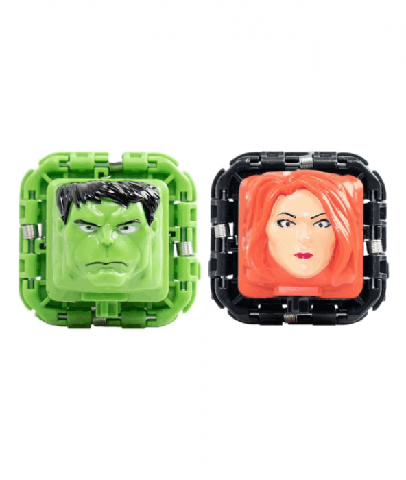Set 2 figurine de lupta Battle Cubes Avengers, Hulk vs Black Widow [2]