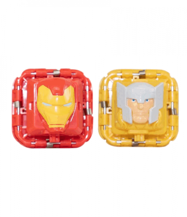 Set 2 figurine de lupta Battle Cubes Avengers, Iron Man vs Thor [2]