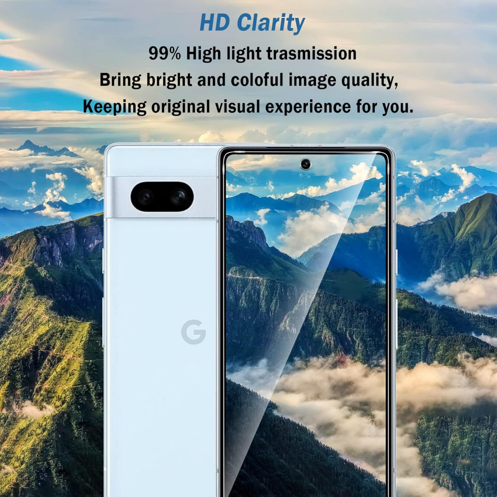 Set 2 Folii de Protecție Natbok din Sticlă Temperată pentru Google Pixel 7A, Ultra-Clare, 9H, Anti-Zgârieturi și Anti-Amprente, 7VOZ [6]