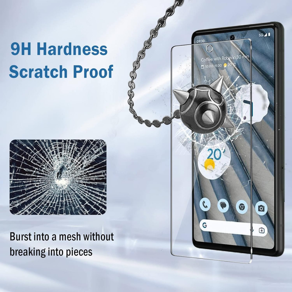 Set 2 Folii de Protecție Natbok din Sticlă Temperată pentru Google Pixel 7A, Ultra-Clare, 9H, Anti-Zgârieturi și Anti-Amprente, 7VOZ [2]