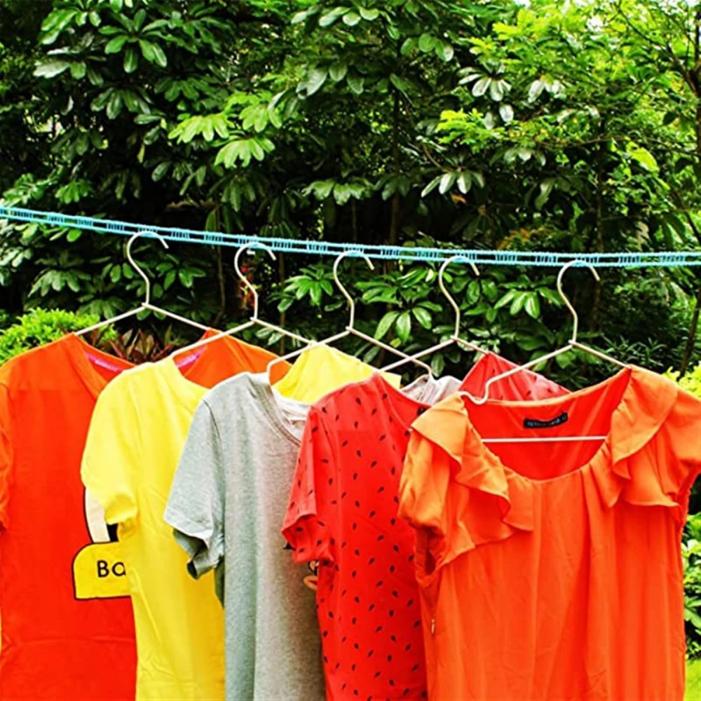 Set 2 Franghii pentru intins rufele, Orificii pentru umerase, Ideala pentru calatorii si camping, 5 si 8 m [2]