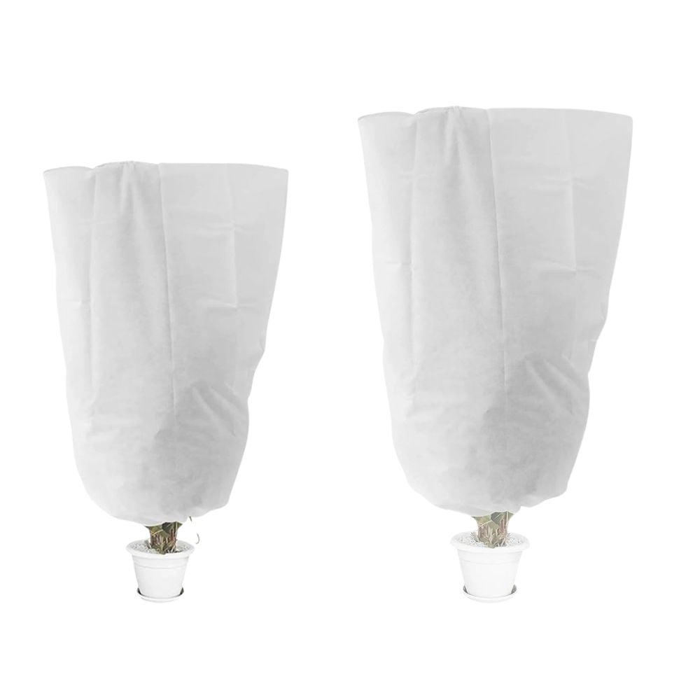 Set 2 Huse Antiinghet Flori, Foarte Usoare, Marimi Diferite, 120x80cm & 80x60cm, 30g/m², Ideale pentru flori fragile, Material respirabil, Alb [1]