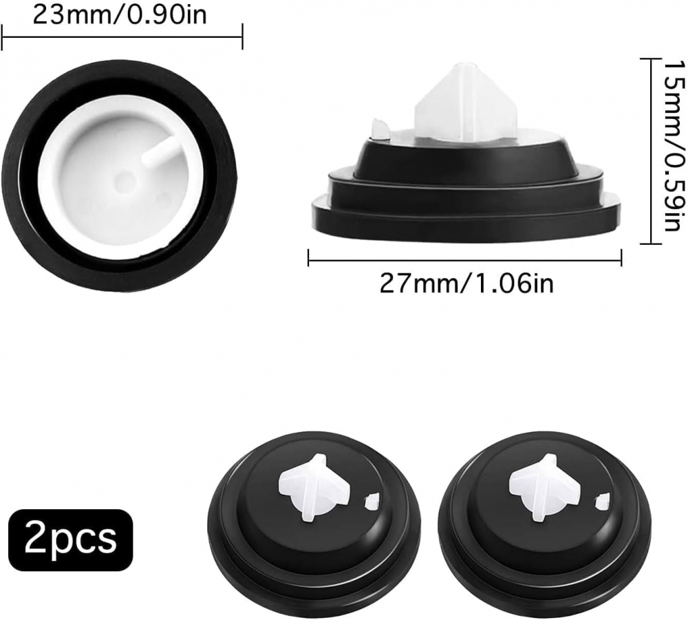 Set 2 Membrane Etansare Supapa Plutitoare WC - Piese Universale pentru Rezervor Toaleta, Reparatii Rapide si Eficiente [2]