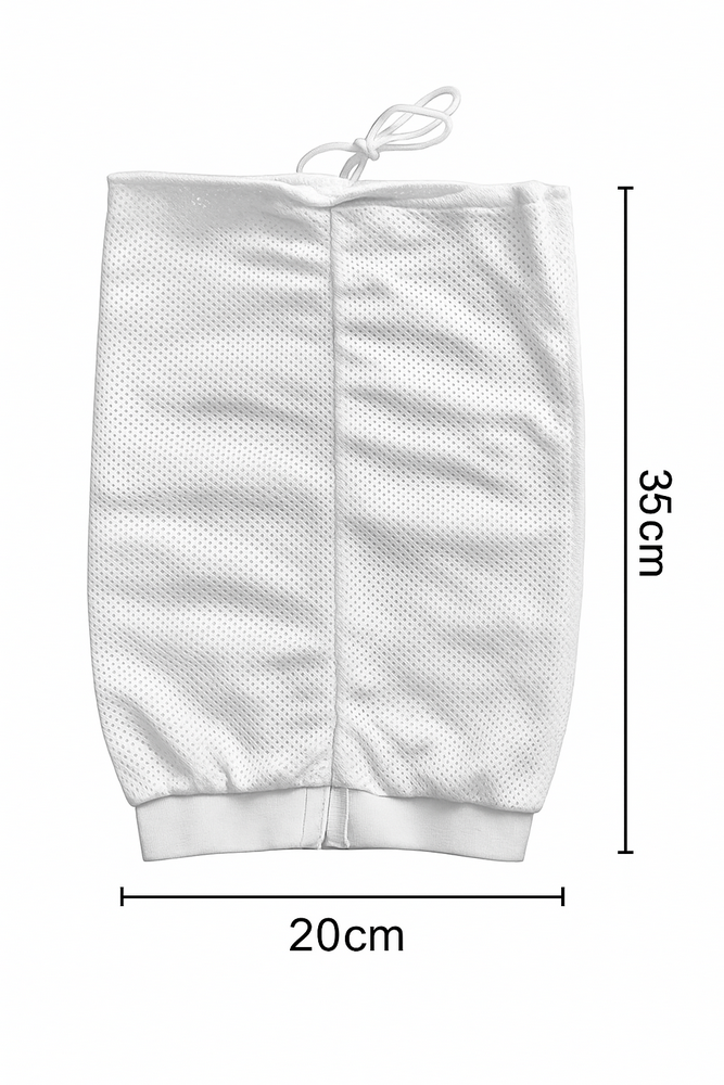 Set 2 Plase de protectie pentru uscarea parului cret si ondulat, ajustabile, cu snur, Alb [2]