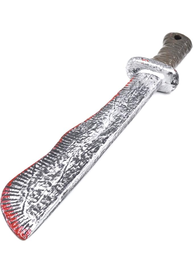 Set 2 Sabii din Plastic,  Accesoriu Halloween, Carnaval, Cosplay, Design Realist, Ușor și Sigur, Zucos, 44 cm [5]
