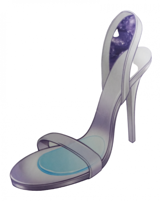 Set 2 Semi-branturi din gel, pentru arcul metatarsian, autoadezive, Salamander [2]