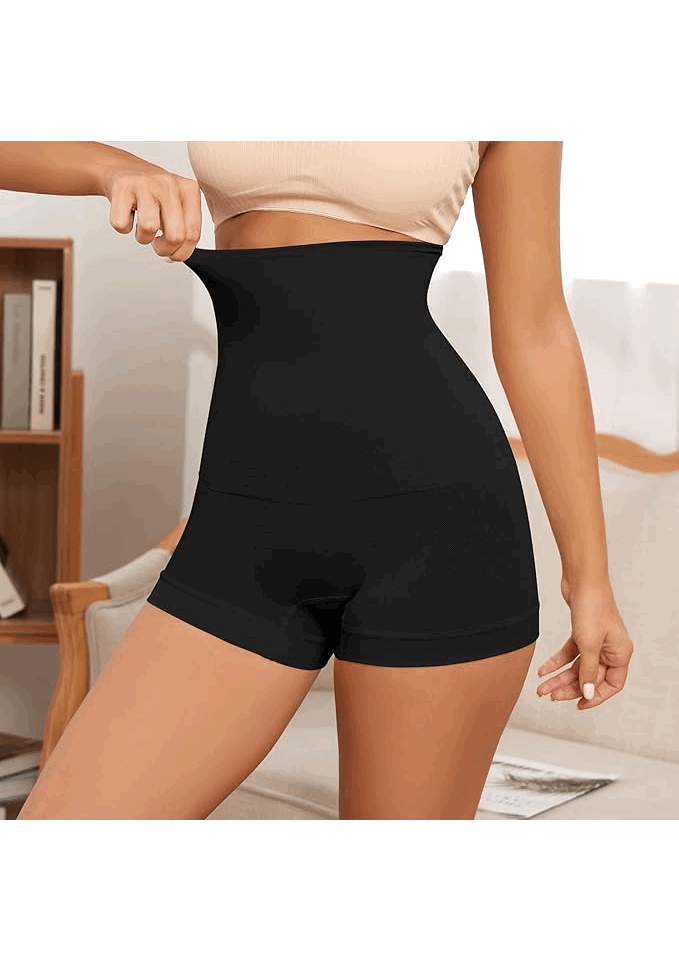 Set 2 Sorturi modelatoare cu talie inailta pentru femei SHEKINI, Negru, XL, IGKN [4]
