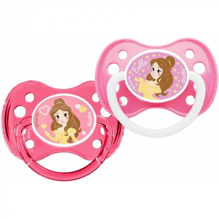 Set 2 suzete anatomice Dodie, Disney Baby Princess, 6 luni+ [2]