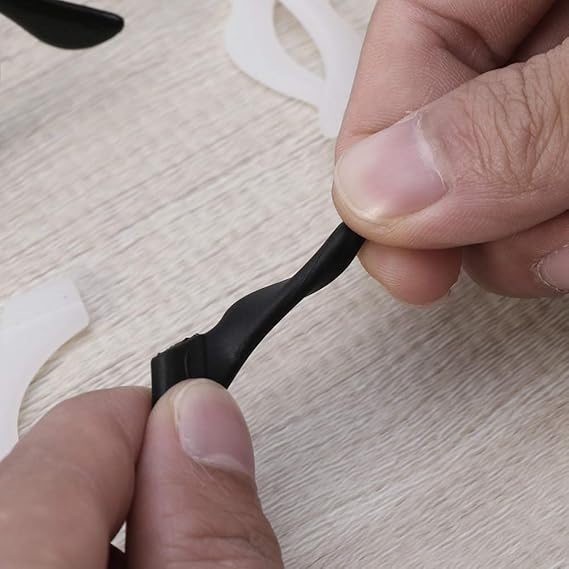 Set 20 Perechi, Suport Ureche din Silicon pentru Ochelari de Vedere și Soare, iPlusmile, Antiderapante, Negru [6]