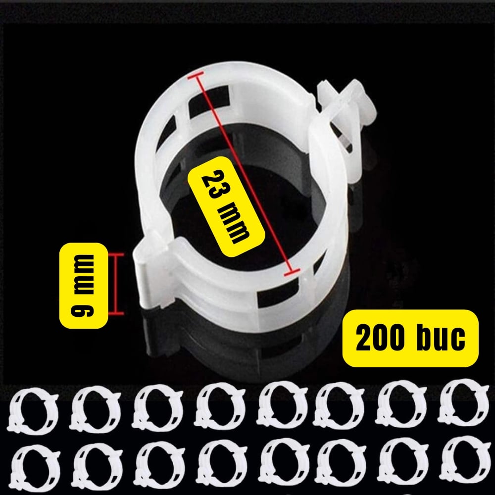 Set 200 clipsuri palisare tomate 23 mm, cleme dirijare ramuri pentru legume si plante, suport crestere [2]