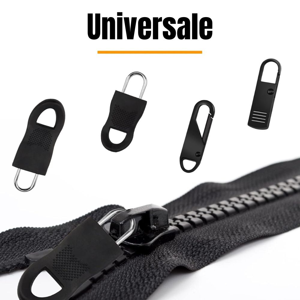 Set 22 Tragatoare Fermoar Durabile pentru Genti, Rucsacuri, Geci, Valize si Bocanci, 5 Stiluri, Negru [3]