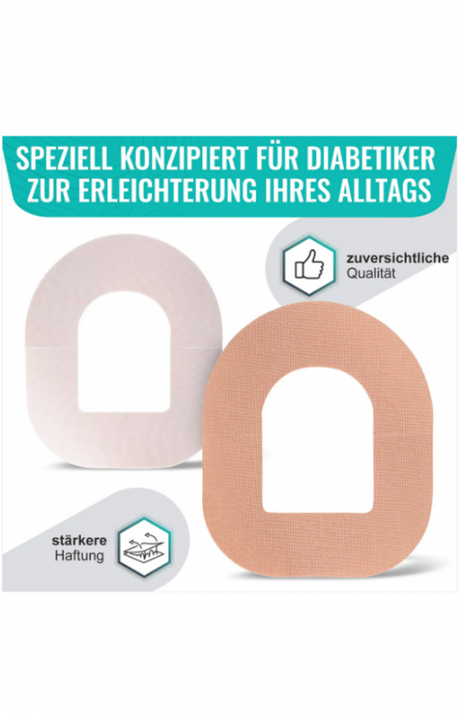 Set 25 plasturi de fixare pentru OmniPod, PATCHINGA, cu senzori pentru pompă de insulină impermeabili și hipoalergenici, roz [4]