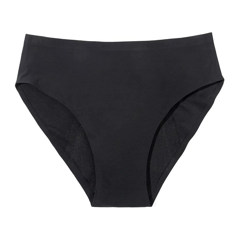 Set 3 Chiloti Menstruali Negri, Marimea M – 95% Bambus, Cu Elastic si Cusaturi Ascunse, Reutilizabili, Tip Seamless [2]