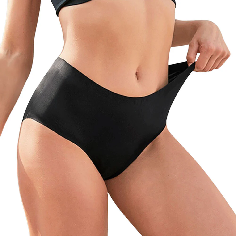 Set 3 Chiloti Menstruali Negri, Marimea S – 95% Bambus, Cu Elastic si Cusaturi Ascunse, Reutilizabili, Tip Seamless [2]