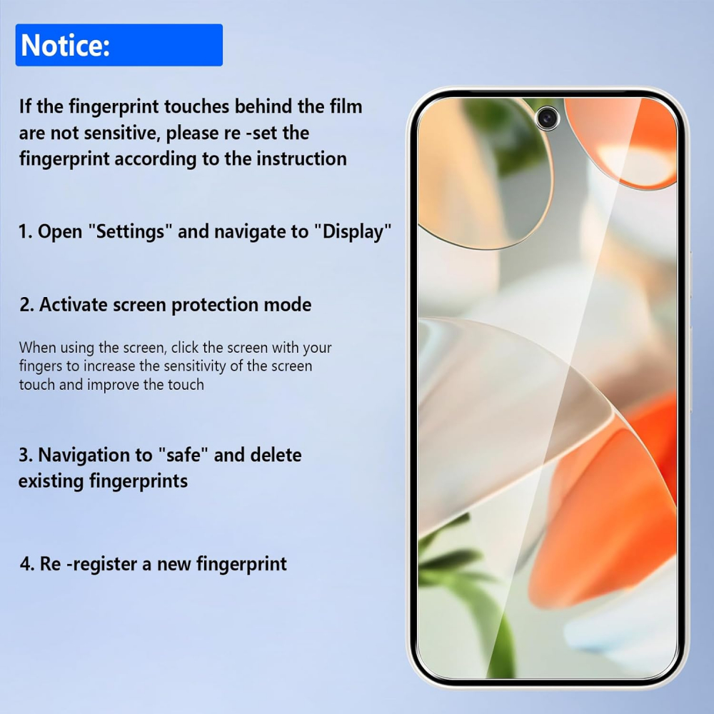Set 3 Folii de Protecție Pollachi din Sticlă Temperată pentru Google Pixel 9/Pixel 9 Pro 5G - 9H, Anti-Zgârieturi, Anti-Amprente, ZERT [6]