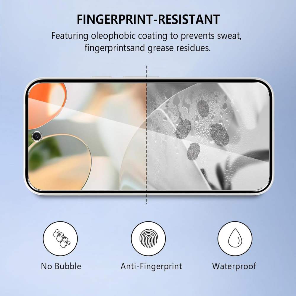 Set 3 Folii de Protecție Pollachi din Sticlă Temperată pentru Google Pixel 9/Pixel 9 Pro 5G - 9H, Anti-Zgârieturi, Anti-Amprente, ZERT [8]