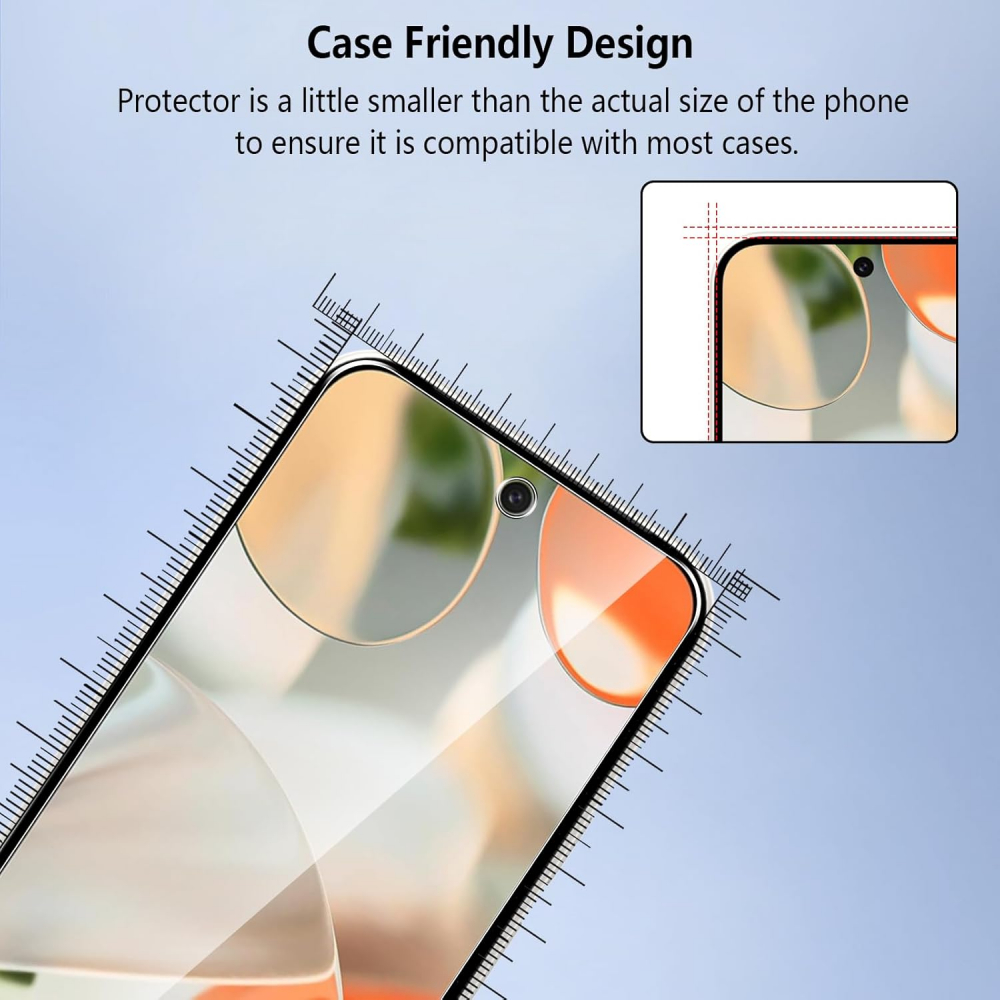 Set 3 Folii de Protecție Pollachi din Sticlă Temperată pentru Google Pixel 9/Pixel 9 Pro 5G - 9H, Anti-Zgârieturi, Anti-Amprente, ZERT [7]