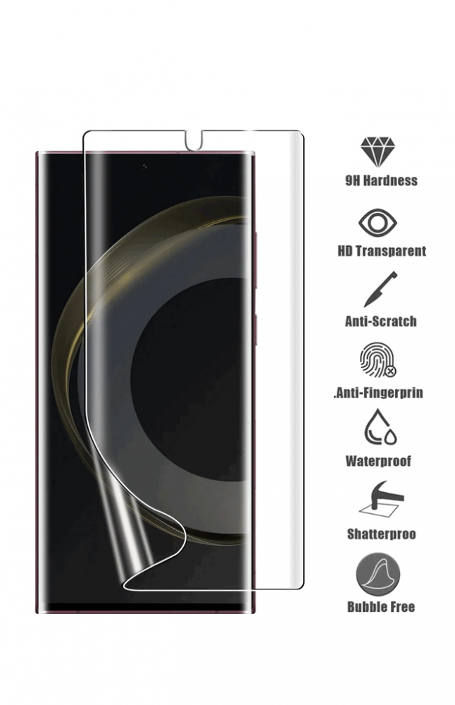Set 3 folii de protectie Samsung Galaxy S22 Ultra 5G 6.8 inch, din TPU flexibil, TH149 [2]