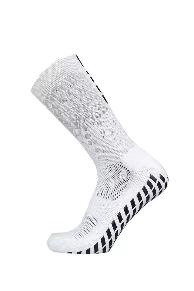 Set 3 perchi sosete sport antialunecare unisex, design fagure, respirabile, confort maxim, alb, marime 39-42 [3]