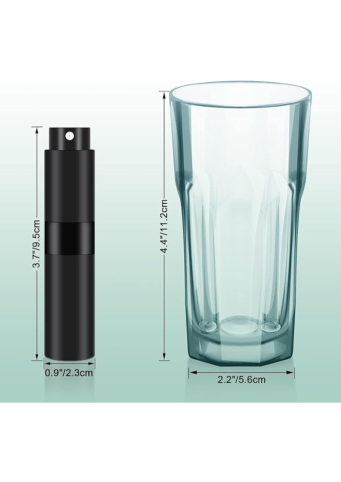 Set 3 sticlute de parfum portabile, culoare negru, SANNIX - ZMPV [2]