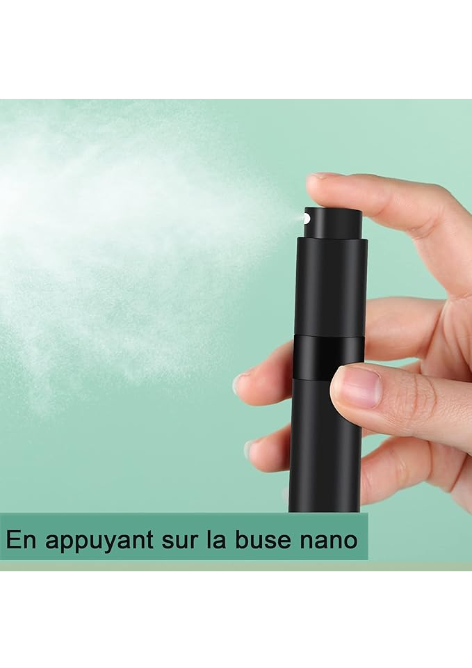 Set 3 sticlute de parfum portabile, culoare negru, SANNIX - ZMPV [4]