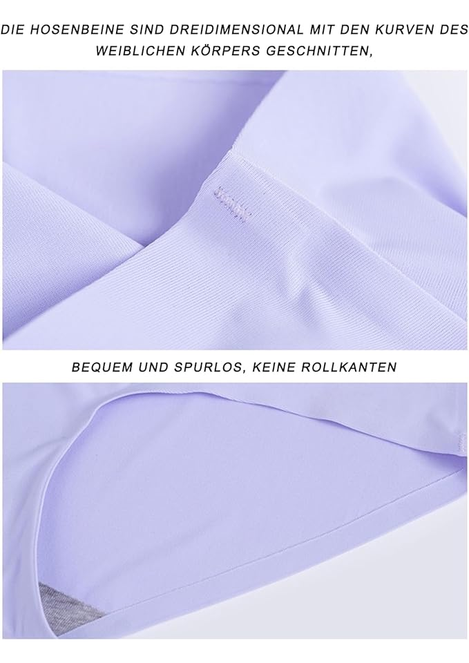 Set 4 Chiloți pentru Femei, Ice Silk , Lenjerie Confortabilă, Moale și Răcoritoare, Ttspring, Mărimea 2XL [2]