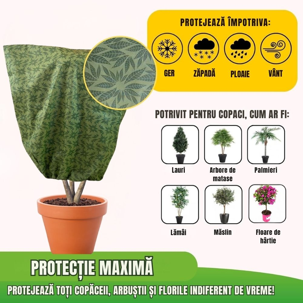 Set 4 huse antiinghet plante 120x120cm 60g/m² – protectie impotriva gerului si inghetului [5]