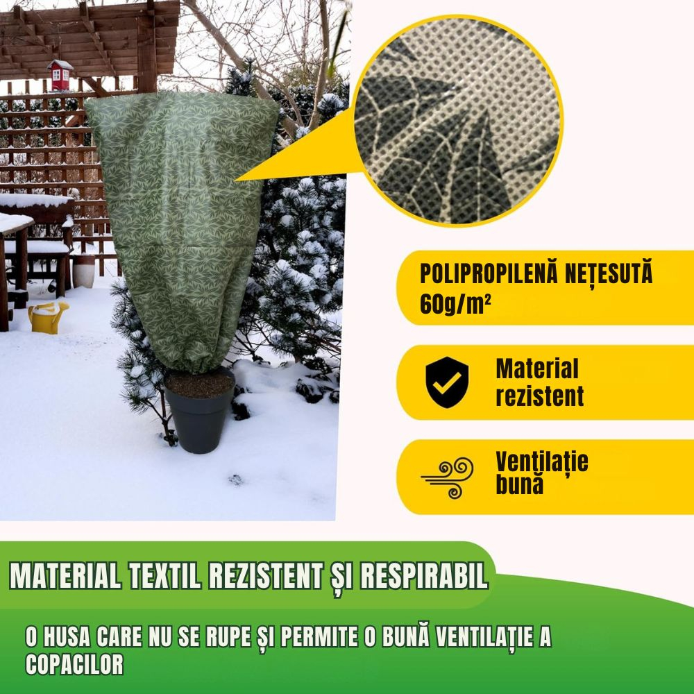 Set 2 huse antiinghet plante 180x120cm 60g/m² – protectie impotriva gerului si inghetului [4]