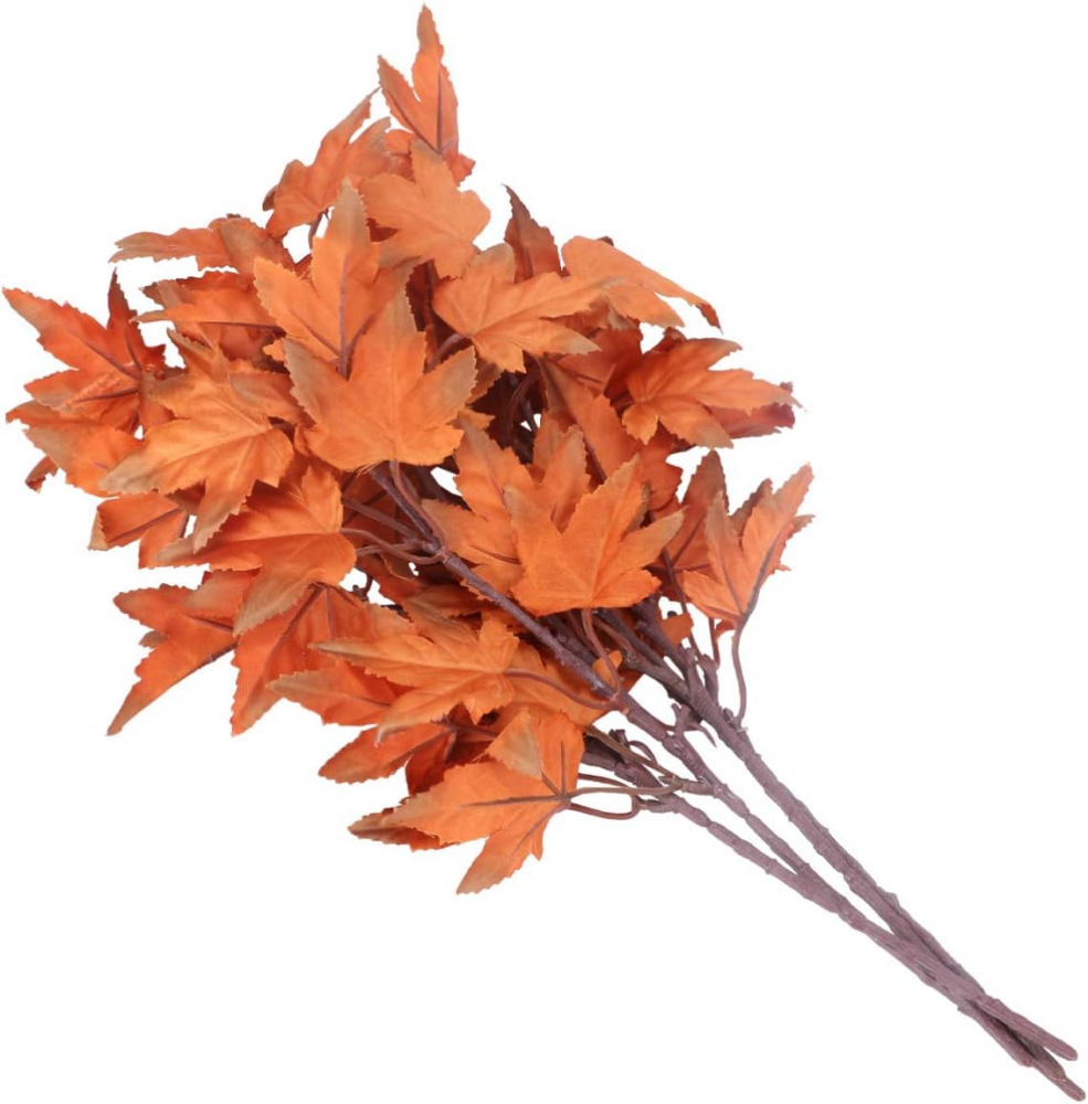 Set 4 Ramuri Artificiale cu Frunze de Arțar PRETYZOOM, Flori de Toamnă din Mătase, Decor Interior și Exterior, Aranjamente Florale și Evenimente [3]