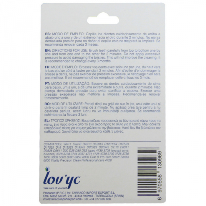 Set 4 rezerve compatibil cu periuta de dinti electrica Oral-B, Lov'yc [2]