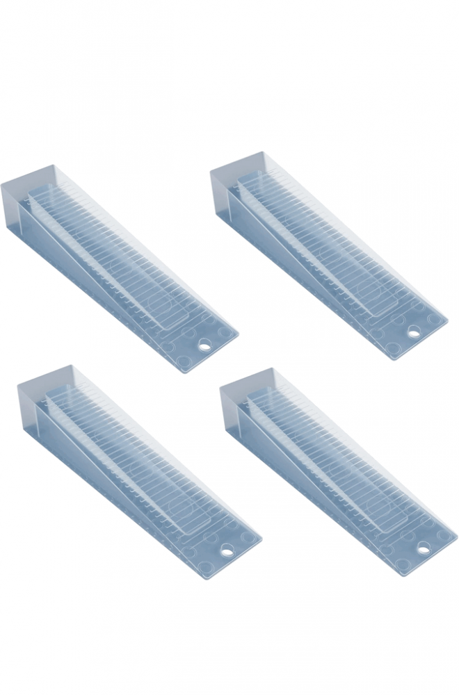 Set 4 x opritor pentru usa din silicon,  155 x 35 mm, Transparent, AQOS, KKPJ [1]