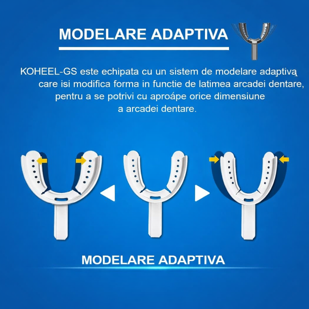 Gutiere anti scrasnit dinti termoformabile set 5 bucati marime mica cu tava de ajustare [4]