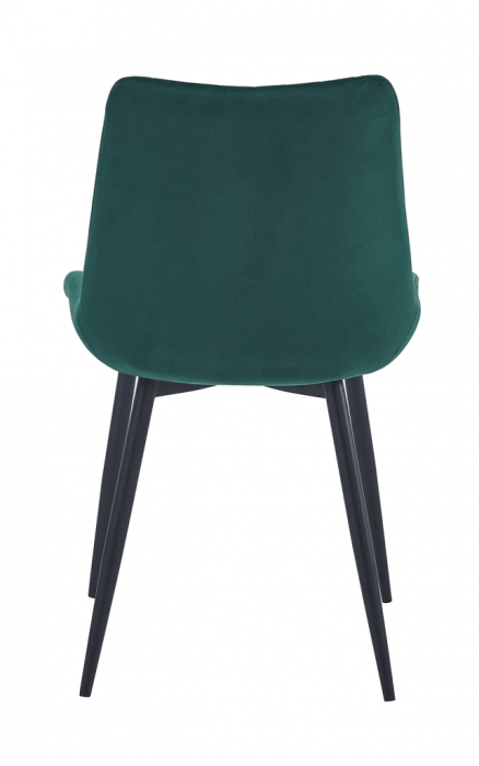 Set 6 scaune living, Adana Colenis gama lux, catifea/metal, 87x60x43 cm, Verde [5]