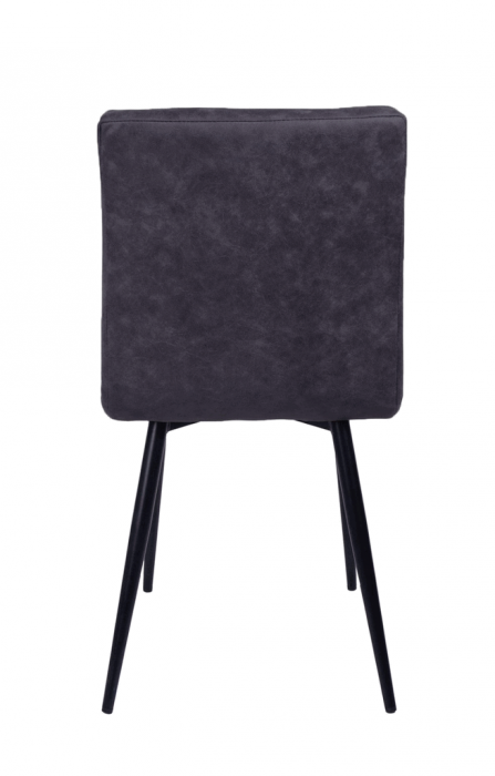 Set 6 scaune living, Dani Colenis gama lux, catifea/metal, 84x42x39 cm, Antracit [4]
