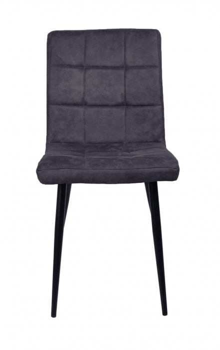 Set 6 scaune living, Dani Colenis gama lux, catifea/metal, 84x42x39 cm, Antracit [5]