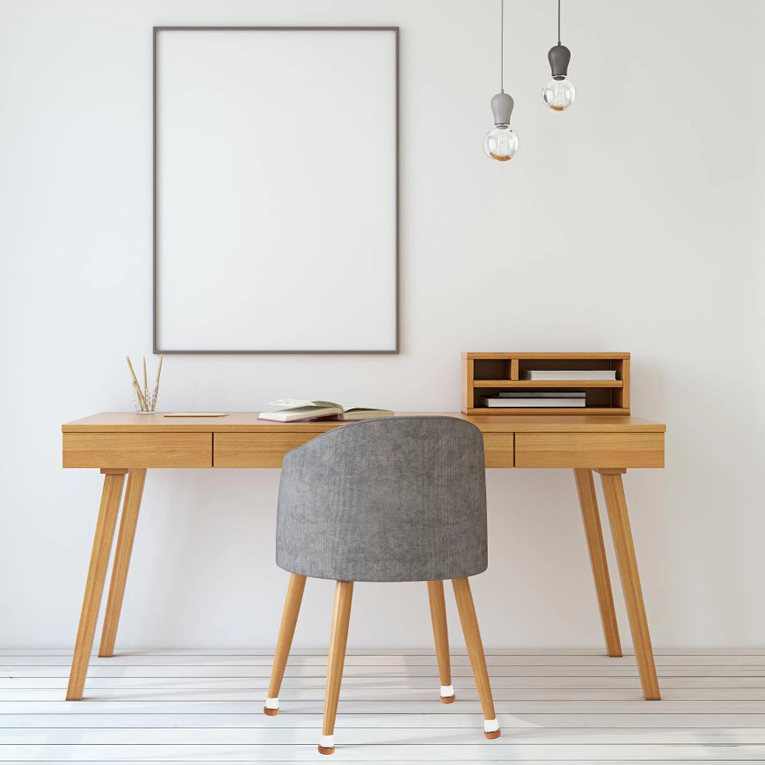 Set 8 Protectii Picioare Scaun, Diametru 14-19 mm, cu Pasla, Protectie parchet, anti zgomot, pentru 2 scaune [3]