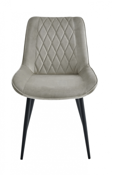 Set 8 scaune living, Adana Colenis gama lux, catifea/metal, 87x60x43 cm, Beige [3]