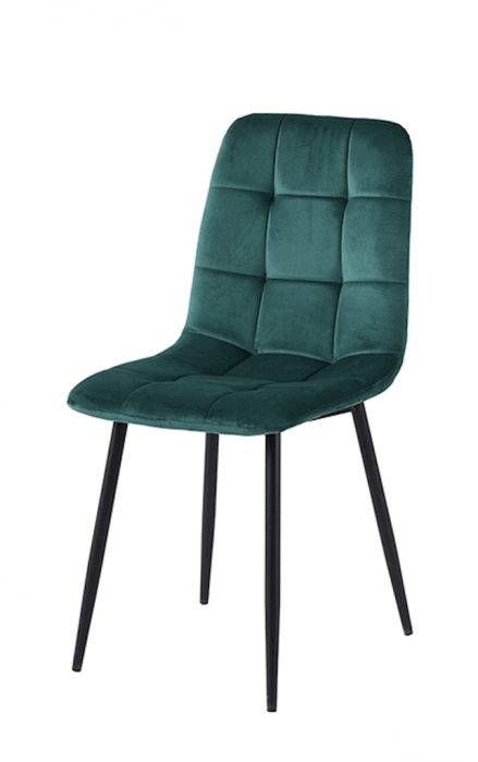 Set 8 scaune living, Ela Colenis gama lux, catifea/metal, 89x44x40 cm, Verde [1]